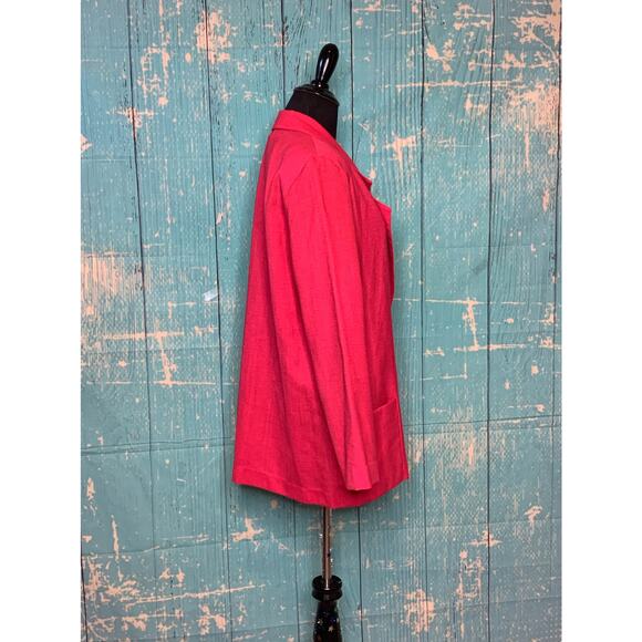Cadi Sport vintage pink one button blazer size 14 - Picture 5 of 6